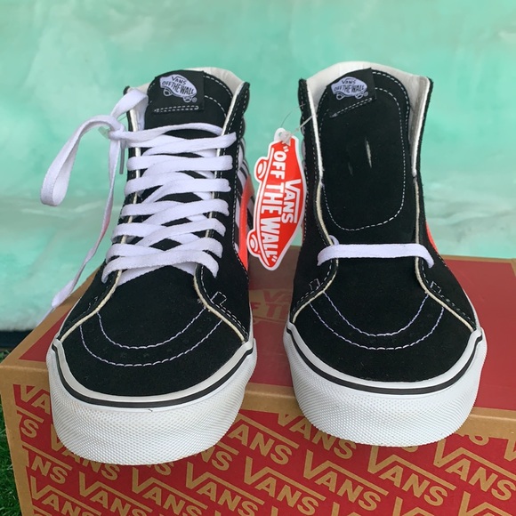 VANS SK8-HI Swirl Black/Flery Coral men’s - Picture 8 of 16
